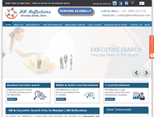Tablet Screenshot of hrreflections.com